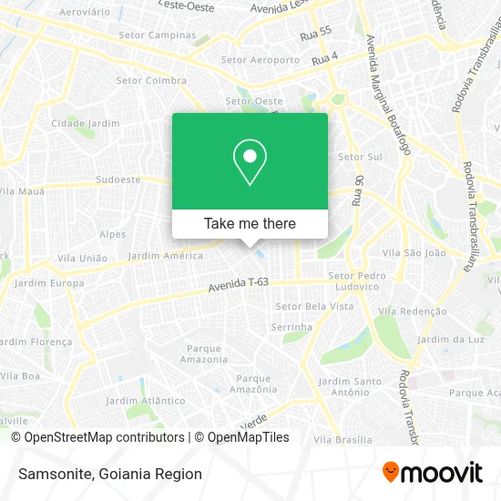 Samsonite map