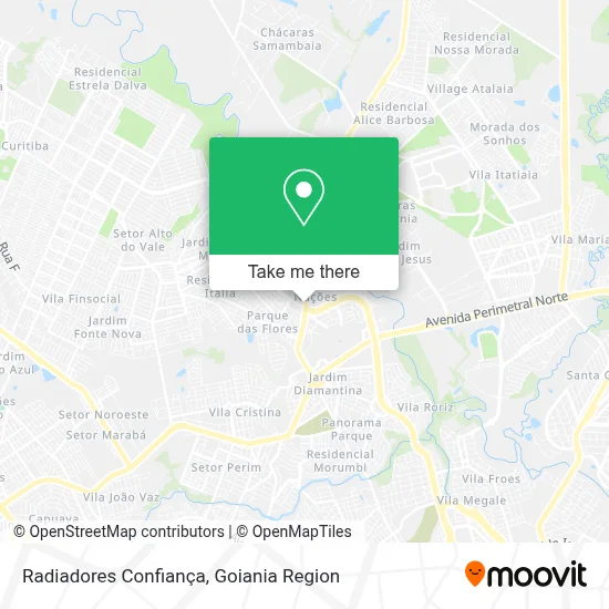 Radiadores Confiança map