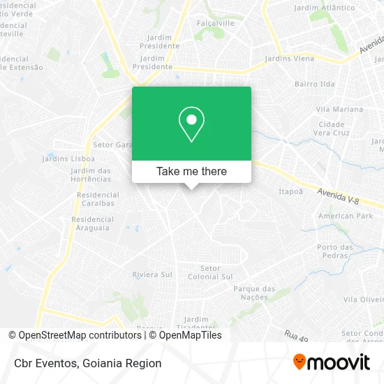 Cbr Eventos map