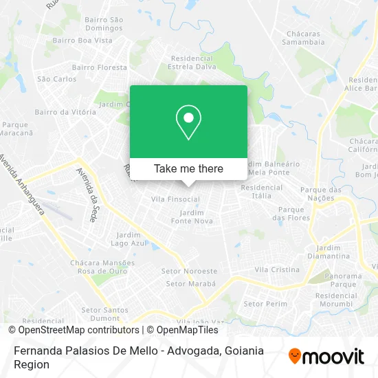 Fernanda Palasios De Mello - Advogada map