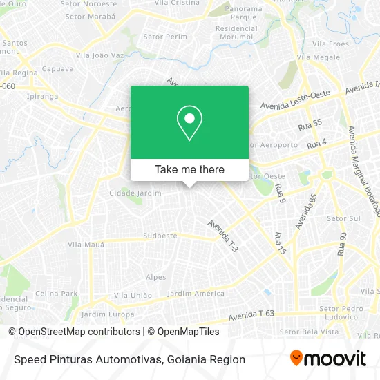 Speed Pinturas Automotivas map