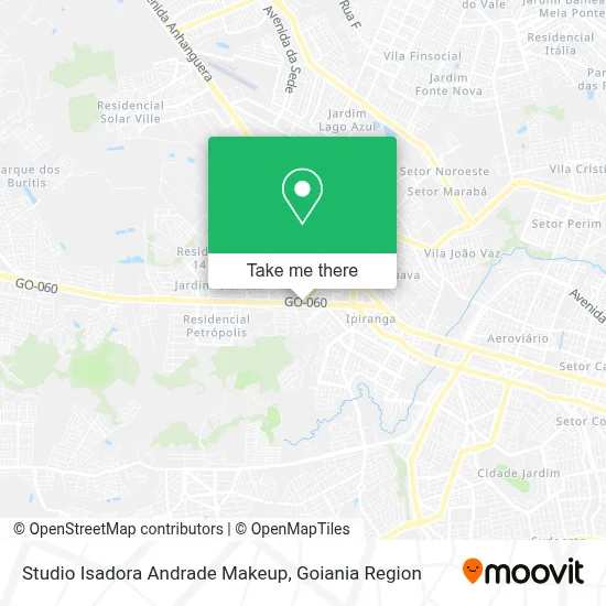Studio Isadora Andrade Makeup map