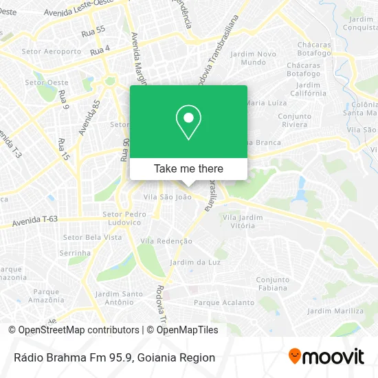 Rádio Brahma Fm 95.9 map