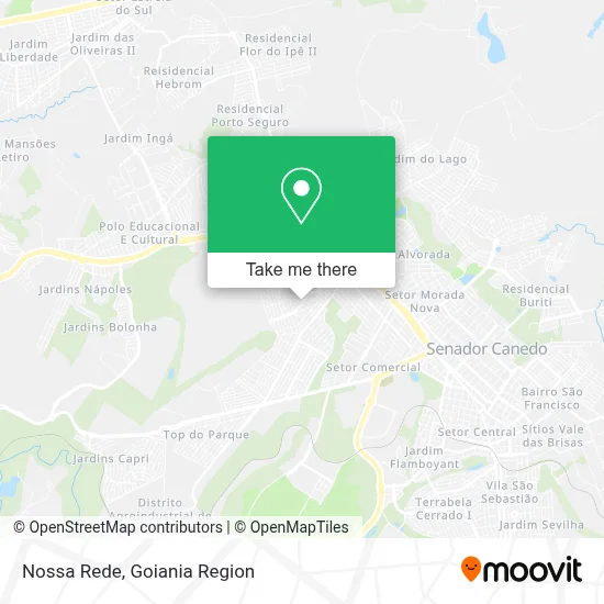 Nossa Rede map