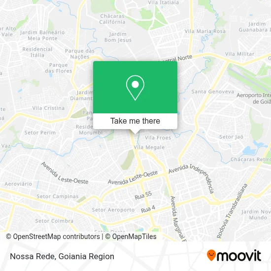 Nossa Rede map