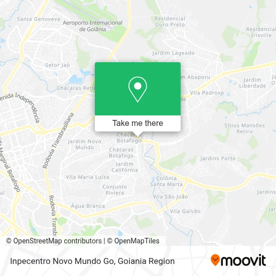 Inpecentro Novo Mundo Go map
