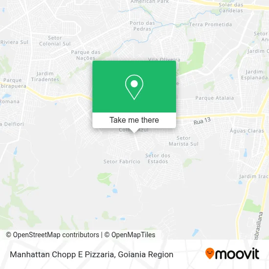 Manhattan Chopp E Pizzaria map