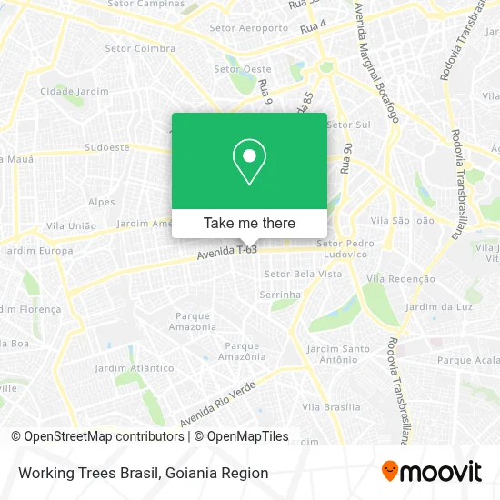 Working Trees Brasil map