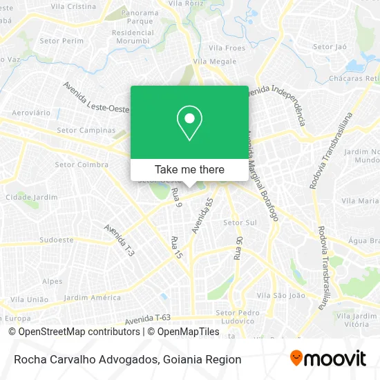 Rocha Carvalho Advogados map