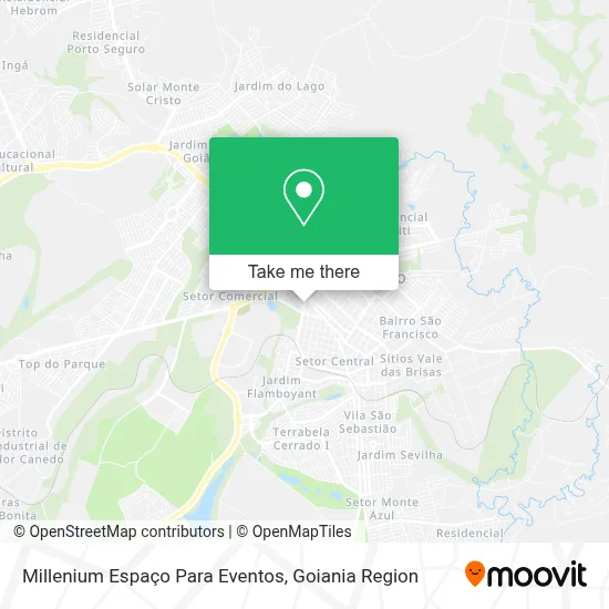 Millenium Espaço Para Eventos map