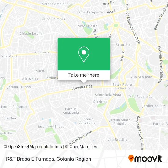 R&T Brasa E Fumaça map