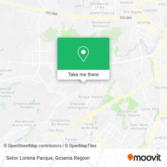 Setor Lorena Parque map