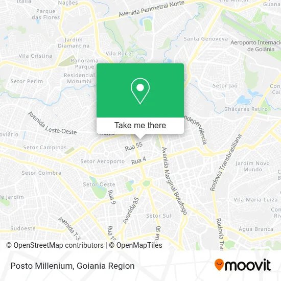 Posto Millenium map