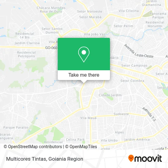 Multicores Tintas map