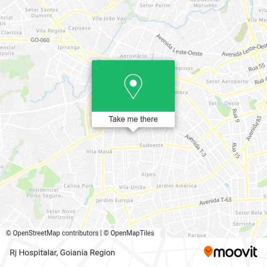 Rj Hospitalar map