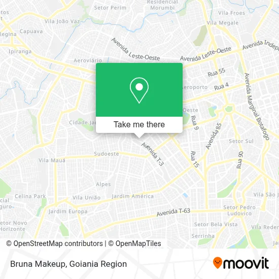 Bruna Makeup map