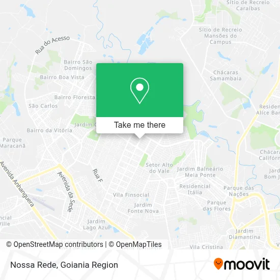 Nossa Rede map