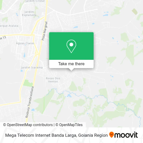 Mega Telecom Internet Banda Larga map