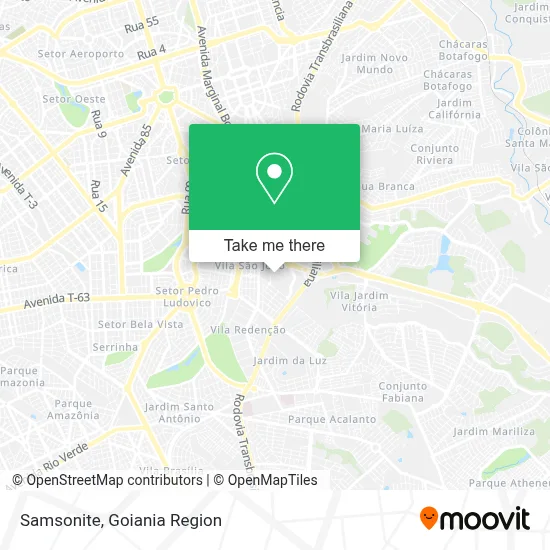 Samsonite map