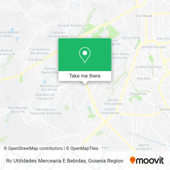 Rc Utilidades Mercearia E Bebidas map