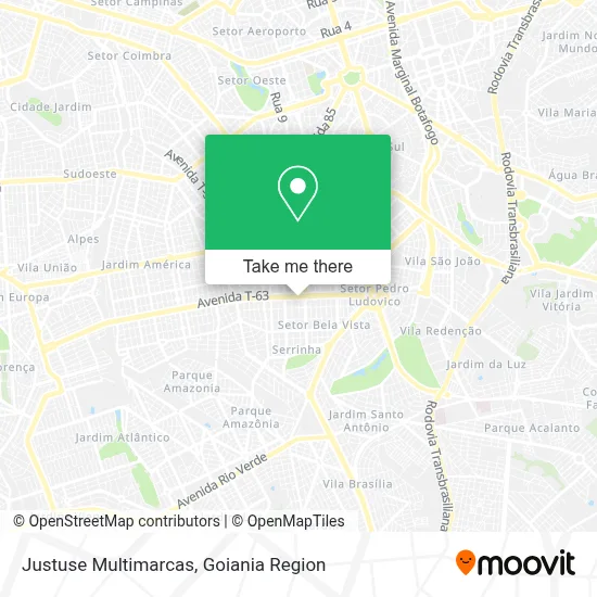 Justuse Multimarcas map