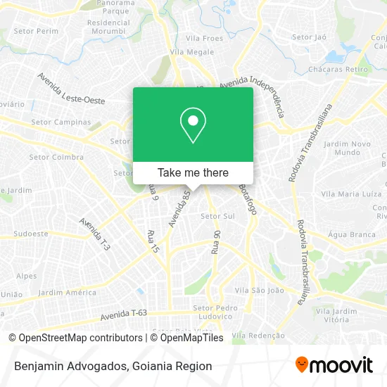 Benjamin Advogados map