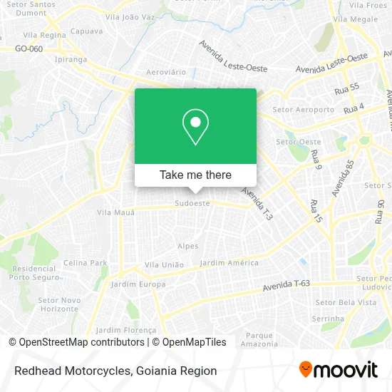 Redhead Motorcycles map