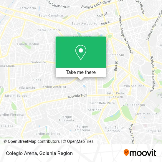 Colégio Arena map