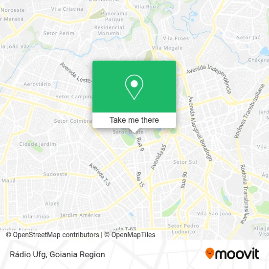 Rádio Ufg map