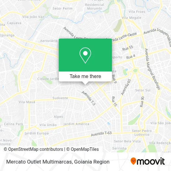 Mercato Outlet Multimarcas map