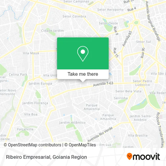 Ribeiro Empresarial map