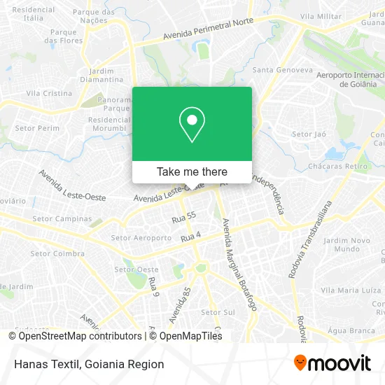 Hanas Textil map