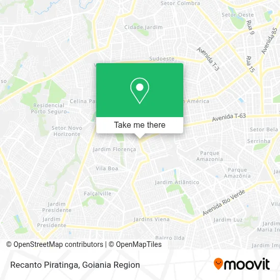 Recanto Piratinga map
