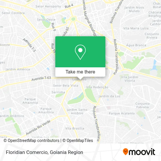 Floridian Comercio map