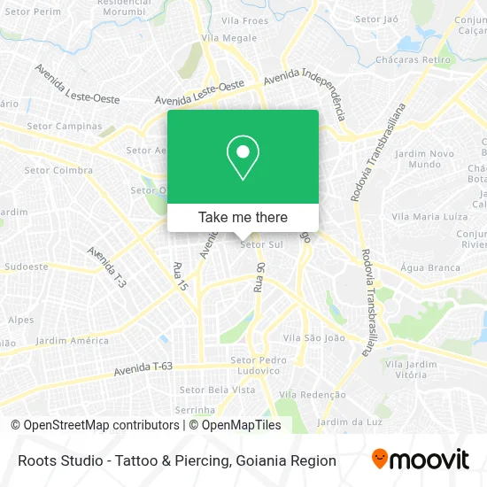 Roots Studio - Tattoo & Piercing map