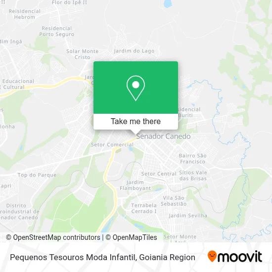 Pequenos Tesouros Moda Infantil map