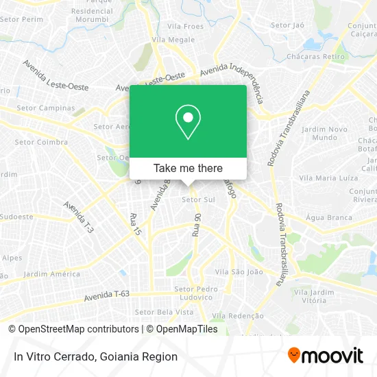 In Vitro Cerrado map