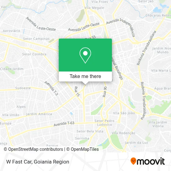 W Fast Car map