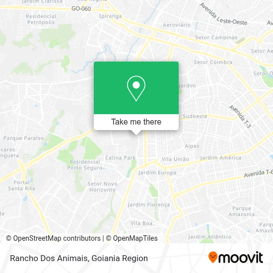 Rancho Dos Animais map