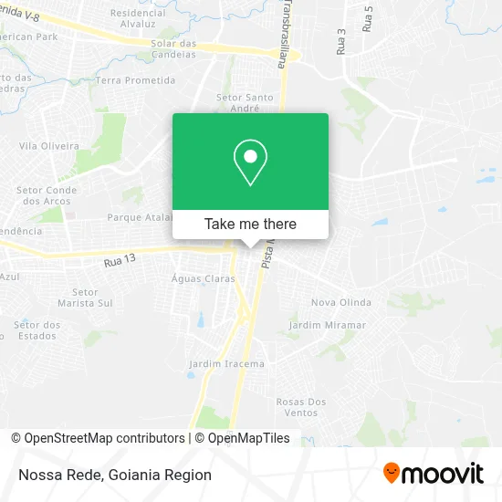 Nossa Rede map