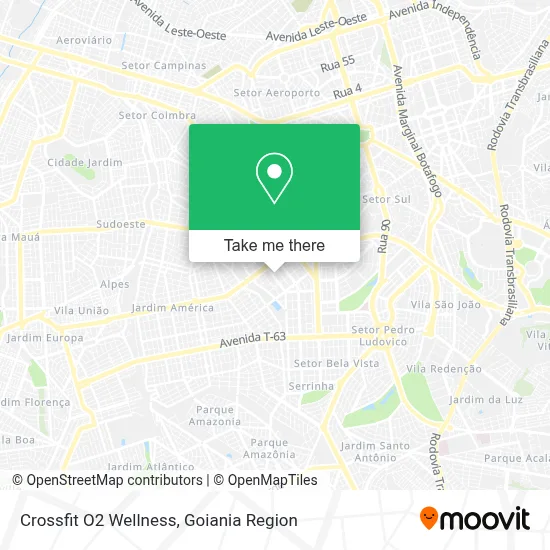 Crossfit O2 Wellness map