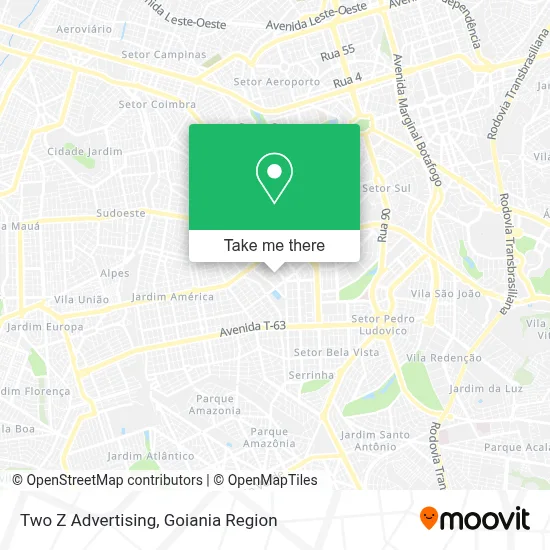 Two Z Advertising map