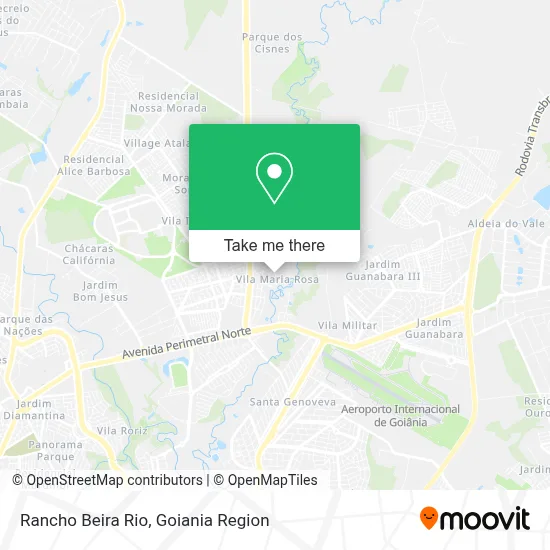 Rancho Beira Rio map