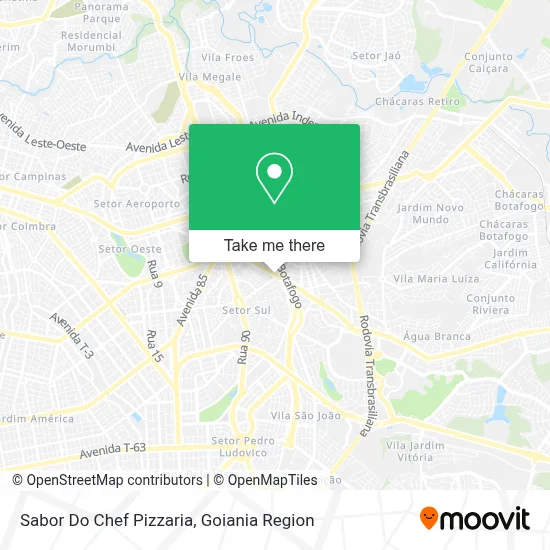 Sabor Do Chef Pizzaria map