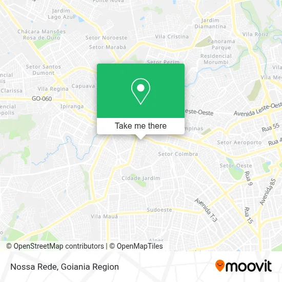 Nossa Rede map