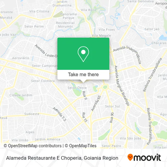 Alameda Restaurante E Choperia map