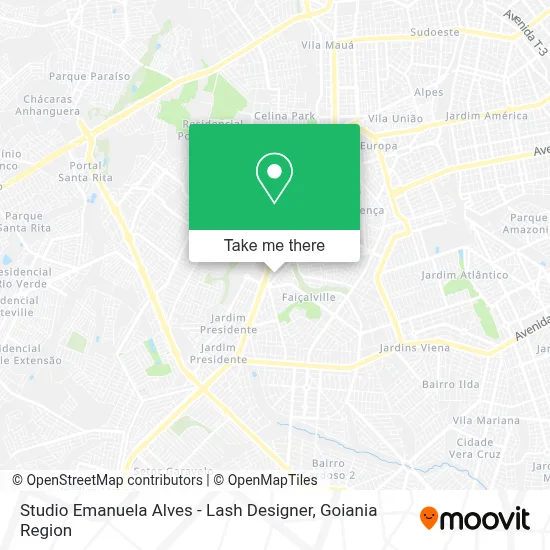 Studio Emanuela Alves - Lash Designer map