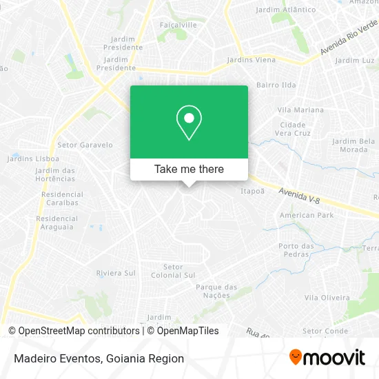 Madeiro Eventos map