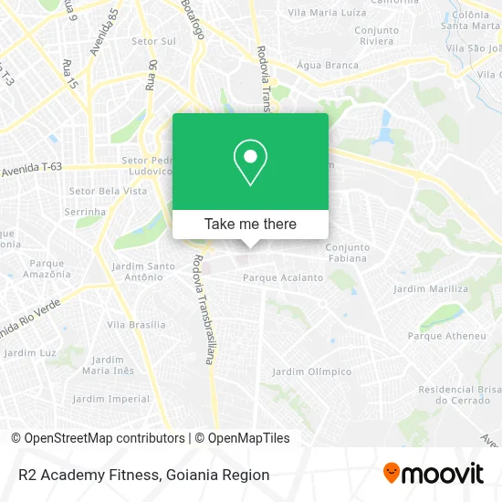 R2 Academy Fitness map