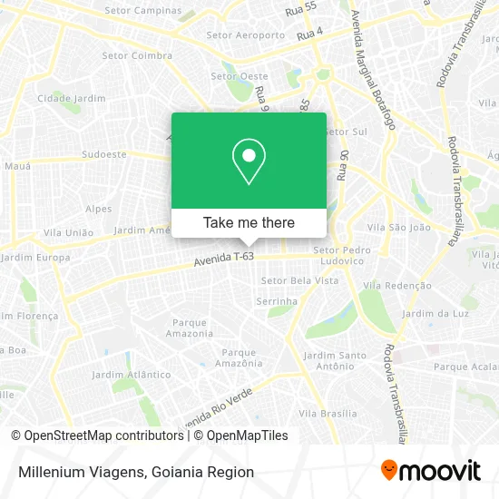 Millenium Viagens map